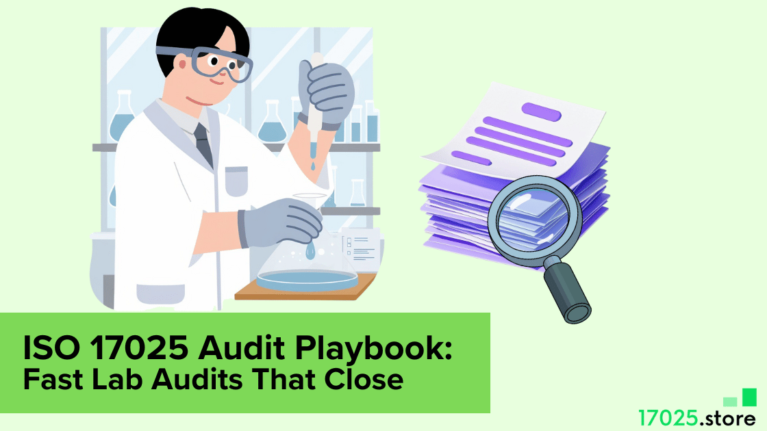 ISO 17025 audit playbook illustration for fast lab audits and closure