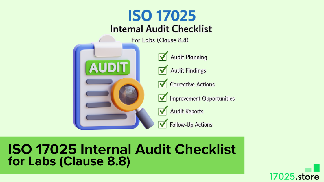 ISO 17025 internal audit checklist for labs Clause 8.8 with audit steps